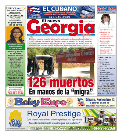 El Nuego Georgia, Edición 2-893 del 10 al 23 de Noviembre de 2011, Atlanta, Georgia