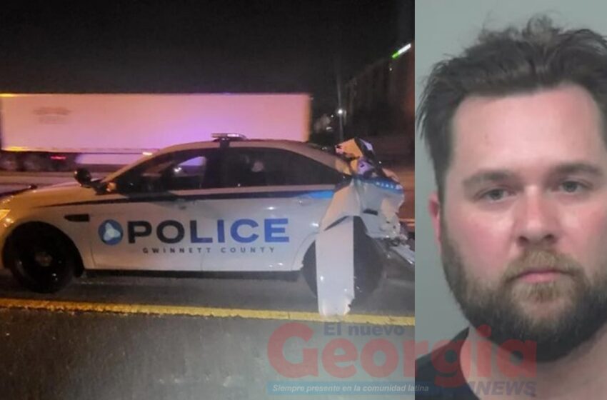 Un hombre de Suwanee enfrenta varios cargos, incluido conducir bajo la influencia del alcohol, luego de chocar con la patrulla de un oficial de policía del condado de Gwinnett