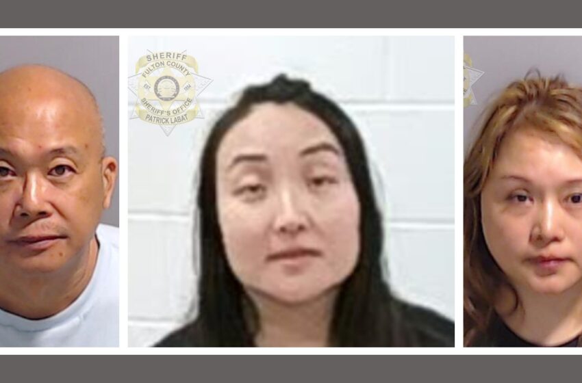 Las siguientes personas fueron arrestadas y acusadas de extorsión, tráfico sexual y tráfico laboral: Wei Cheng Huang, 56 años, de Johns Creek. Yan Lin, 41 años, de Johns Creek. Lin Chen, 36 años, de Rome.