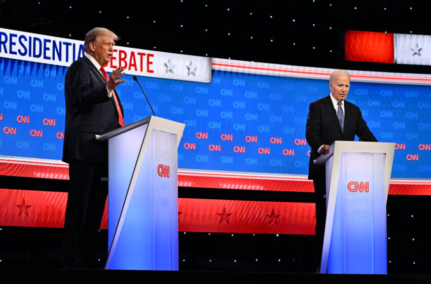 El primer tema del debate fue la economía, una de las principales preocupaciones de los estadounidenses. (Foto: Cortesía CNN)
