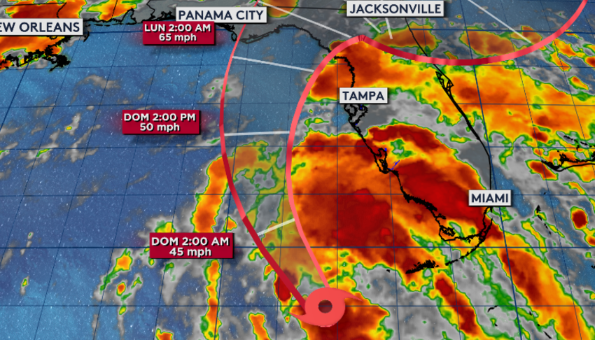  Atentos antes el paso de la tormenta tropical Debby  dice la Cruz Roja Americana